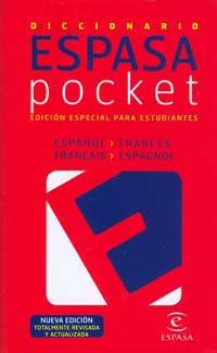 Diccionario Espasa Pocket, especial para estudiantes, español-francés, francés-español