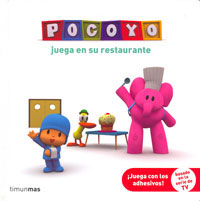 Pocoyo juega en un restaurante