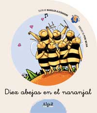 Diez abejas en el naranjal