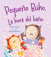 Pequeño búho. La hora del baño