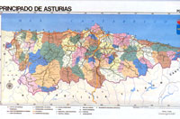 Mapa del Principado de Asturias